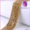 wholesale DIY rhinestone chain faceted glass 3.2mm mixed color for costume bags shoes